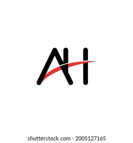 ah or ha logo vector design template