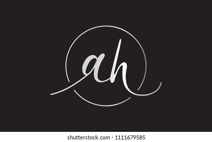 Ah Ha Lowercase Circular Cursive Letter Stock Vector (royalty Free 