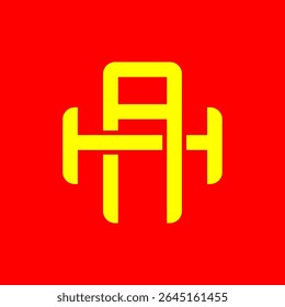 AH or HA monogram logos overlapping