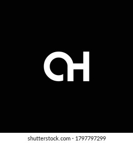 AH or HA ‍abstract outstanding professional business awesome artistic branding company different colors illustration logo