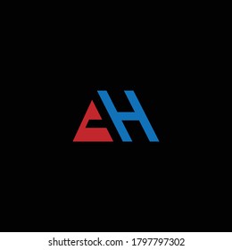 AH or HA ‍abstract outstanding professional business awesome artistic branding company different colors illustration logo
