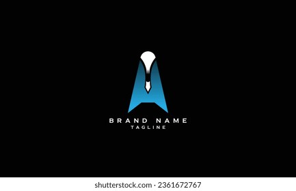 AH HA pen nip letter base creative alphabet logo design