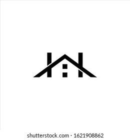 AH home logo icon design vector