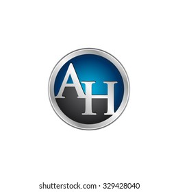 AH initial circle logo blue