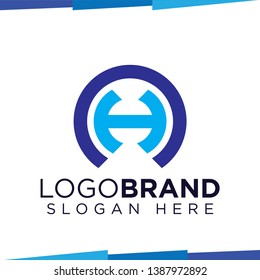 AH Initial Letter Logo Icon Vector template