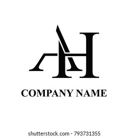 AH INITIAL LOGO DESIGN