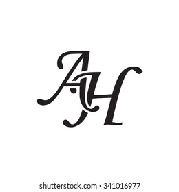 AH initial monogram logo