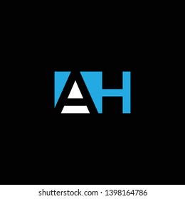 AH initials letter icon vector