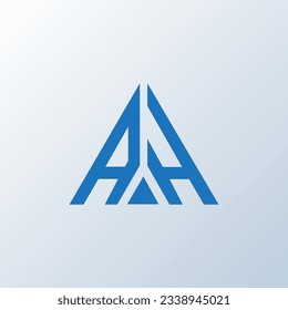 AH letter logo creative design. AH unique design.
