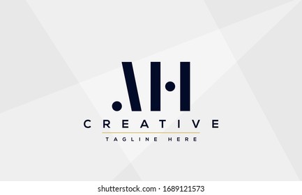 AH Letter Logo Design. Creative Modern A H Letters icon vector Illustration. svg