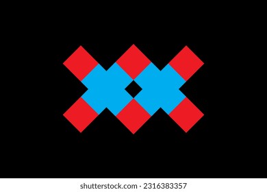 AH Letter Logo Design with Creative Intersected and Cutted Serif Font. Initial AH letter Logo Design vector Template. Creative Letter AH Logo Design. AH Circle logo design
