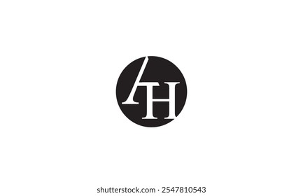 AH Letter Logo Design, Letters AH Monogram, Alphabet letter icon logo AH, Initial monogram letter AH logo Design