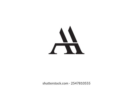 AH Letter Logo Design, Letters AH Monogram, Alphabet letter icon logo AH, Initial monogram letter AH logo Design