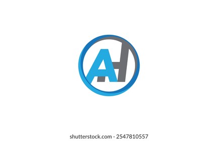 AH Letter Logo Design, Letters AH Monogram, Alphabet letter icon logo AH, Initial monogram letter AH logo Design