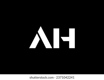 AH letter logo design and monogram logo design