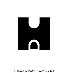 ah letter vector logo. ha letter vector logo