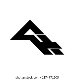ah letter vector logo. ha letter vector logo