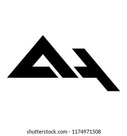 ah letter vector logo. ha letter vector logo