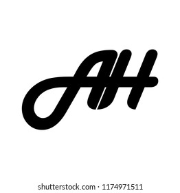 ah letter vector logo. ha letter vector logo