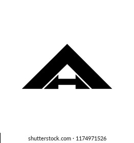 ah letter vector logo. ha letter vector logo