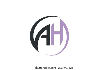 ah letter vector logo. ha letter vector logo