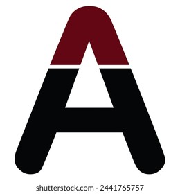 ah letter vector logo initial. mountain vector logo initial