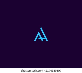 AH logo design. AH Letter Logo Desig. Initial letter AH logotype company logo design. HA vector logo for business and company. svg