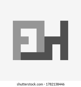 AH logo design. AH Letter Logo Design. Initial letter AH logotype company logo design. A H vector logo for business and company.