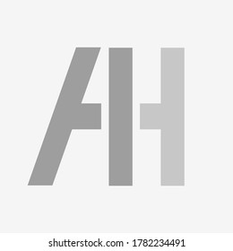 Diseño del logo AH. Diseño del logotipo de la carta AH. Letra inicial Diseño del logotipo de la empresa de logotipo de logotipo AH. Un logotipo vectorial H para empresas y empresas.