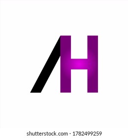 Diseño del logo AH. Diseño del logotipo de la carta AH. Letra inicial Diseño del logotipo de la empresa de logotipo de logotipo AH. Un logotipo vectorial H para empresas y empresas.