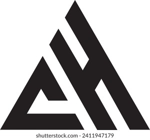 logotipo de diseño del archivo vectorial del logotipo AH, icono, logotipo del archivo vectorial, 
