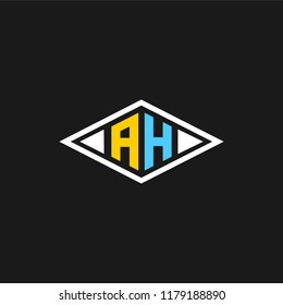 AH logo or A H initials vector