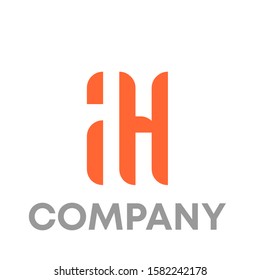ah logo icon design template sign