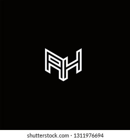 AH Logo Letter initial Designs Templete