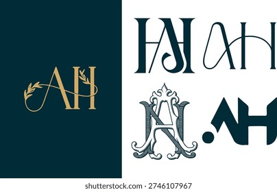 AH logo Modren Vector Illustration 