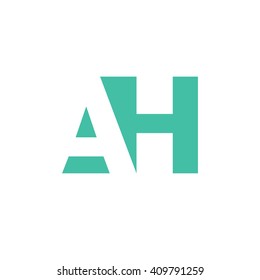AH Logo | Vector Graphic Branding Letter Element | jpg, eps, path, web, app, art, ai | White Background