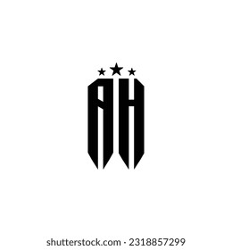 AH Monogram Logo Design Idea