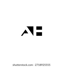 AH Negative Space Monogram Logo - Modernes minimales Buchstabendesign