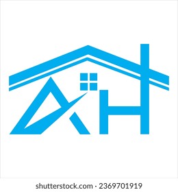 AH property logo design,  construction, 