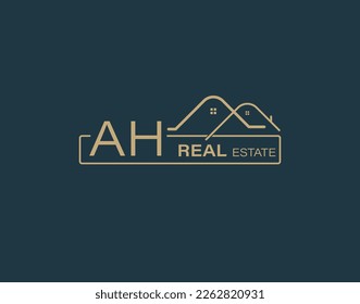 AH Real Estate  Consultants Logo Design Vectors images. Luxury Real Estate Logo Design