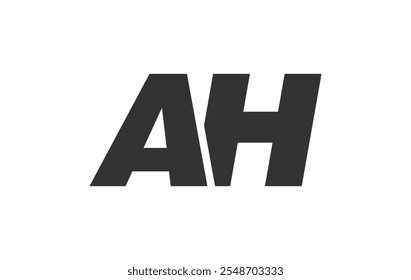 AH Techno Editable Font Logo For Corporate Branding. Bold, Futuristic Design With Unique Typographic Ideas. Minimal Custom Type And Dynamic Letter Variations For Promotion, Printing, And Book Titles