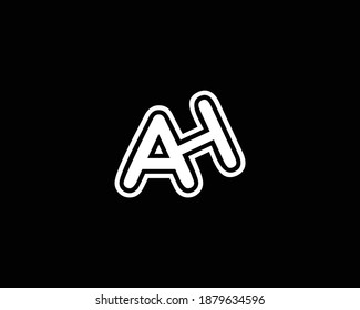AH vector logo for business and company, creative modern AH letters icon vector illustration
