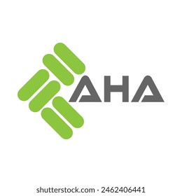 Diseño de Vector del logotipo de la letra de AHA, logotipo simple y moderno de AHA. AHA diseño de alfabeto lujoso