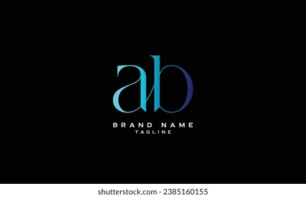 AHB, ABH, HAB, HBA, BHA, BAH, AB, BA, Abstract Anfangsbuchstaben Logo-Design