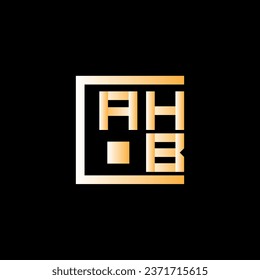 AHB letter logo vector design, AHB simple and modern logo. AHB luxurious alphabet design  