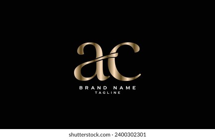 AHC, ACH, HAC, HCA, CHA, CAH, AC, CA, Abstraktes Anfangsbuchstabenalphabet Logo-Design