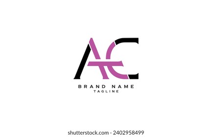 Logo-Design für AHC, ACH, HAC, HCA, CHA, CAH, Abstrakte Anfangsbuchstaben für Monogramm