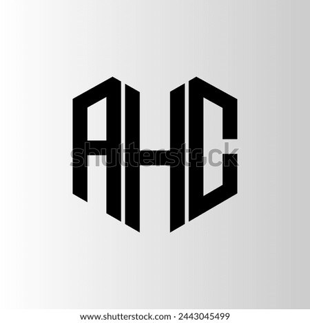 AHC letter logo abstract design. AHC unique design. AHC.
