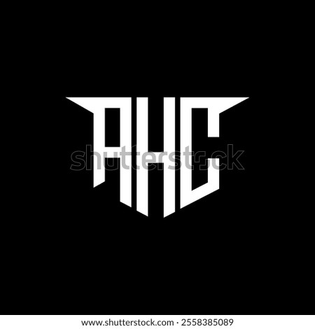 AHC letter logo design with white background in illustrator, vector logo modern alphabet font overlap style, calligraphy designs for logo, Poster, Invitation, etc.