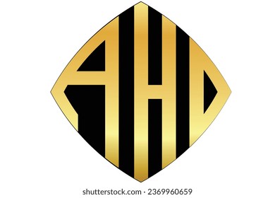 AHD, HD, AH, logo. Abstract initial monogram letter alphabet logo design